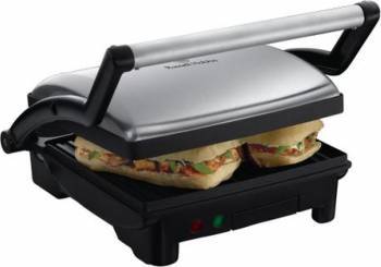 Sandwich-Maker cu plita Russell Hobbs 17888-56 1800W 3 in 1 Panini Maker Grill si Plita W Negru-Argintiu 