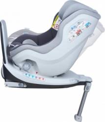 Scaun auto Rear Facing rotativ Tiago 0-18 kg gri KidsCare 