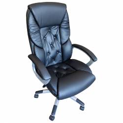 Scaun directorial Comodo B26 negru piele ecologica