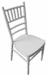 Scaun metalic alb pentru evenimente catering 39x41x92cm 