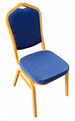 Scaun metalic albastru pentru evenimente catering 45x51x93cm 