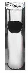 Scrumiera crom exterioara pentru hotel cu cos gunoi 8L 15x15xh56cm 