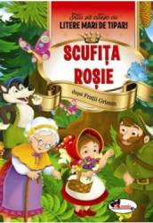 Scufita Rosie - Stiu sa citesc cu litere mari de tipar 