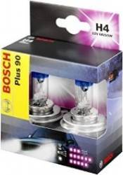 Set 2 becuri auto Bosch H4 12V 60 55W P43t Plus 90