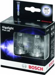 Set 2 becuri auto cu halogen pentru far Bosch H7 12V 55W Xenon Silver 