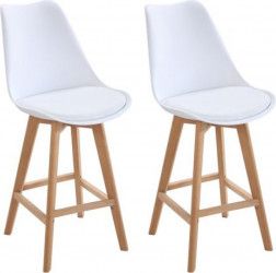 SET 2 BUC SCAUN BAR ITSY ALB 