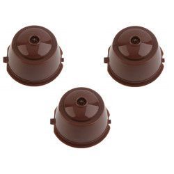 Set 3 capsule cafea reutilizabile reincarcabile compatibile Dolce Gusto maro FMD0130 