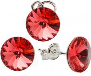 Set argint 925 cu swarovski elements 8 mm 
