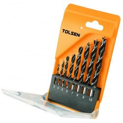 Set de 8 burghie pentru lemn 3 -10 mm Industrial Tolsen 