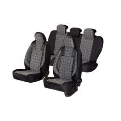 Set huse scaun Luxury Negru 11 bucati 