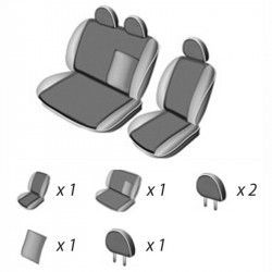 Set huse Umbrella Peugeot Boxer 1+2 1994-2006 culoare negru/gri 