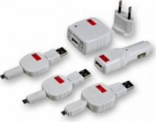 Set incarcare MicroUSB Swiss Charger Micro Pack retea+auto+cablu