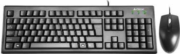 Set tastatura A4-TECH KRS-8372 USB, US Int., neagra 