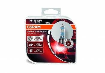 Set 2 buc Bec H11 NIGHT BREAKER LASER Osram +110 12V 