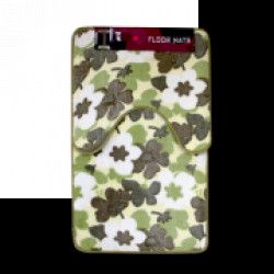 Set 2 covorase baie BATHLAND 80x58cm 40x58cm verde 