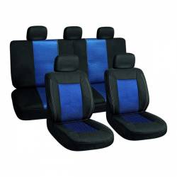 Set 3 bucati husa scaun auto Automax albastru 