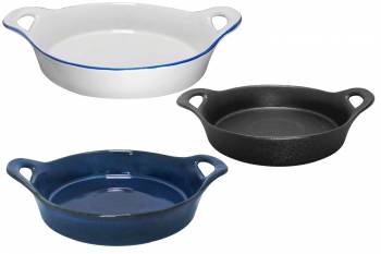 Set 3 tavi ceramica ovale cuptor RAKI 27x14 3x7cm 