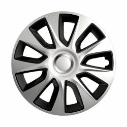 Set 4 Capace Roti Versaco Stratos Silver and Black 16 