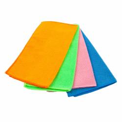 Set 4 piese laveta 4cars stergere din microfibre 30x30 cm multicolor 