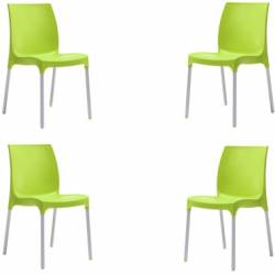 Set 4 scaune gradina SUNNY culoare verde D58xH82xW42xSH45cm 