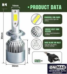 SET Becuri LED H4