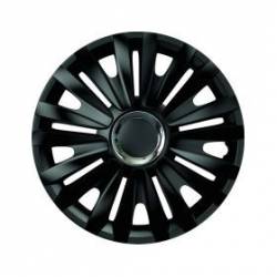 SET CAPACE ROTI NEGRE CU INEL CROMAT ROYAL 13