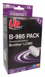 Set cartuse cerneala UPRINT BJ985UPP5 CyanMagentaGalbenNegru 2 x 15 ml si 3 x 12 ml compatibil LC985 