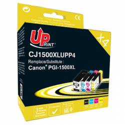 Set cartuse cerneala UPRINT CJ1500XLUPP4 1x 36 ml + 3x 14 ml compatibil PGI-1500XL 