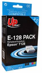 Set cartuse cerneala UPRINT EJ128UPRP5 CyanMagentaGalbenNegru 5 x 10 ml compatibil T128 
