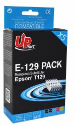 Set cartuse cerneala UPRINT EJ129UPRP5 CyanMagentaGalbenNegru 5 x 12 ml compatibil T129 