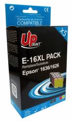 Set cartuse cerneala UPRINT EJ16XLUPP5 NegruCyanMagentaGalben BK 2 x 14 ml CMY 3 x 9 ml compatibil T16XL 