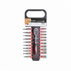 Set Chei Tubulare Biti si Clichet Automax 14″ 22 buc