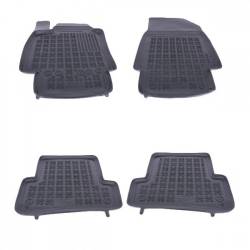 Set covorase auto din cauciuc pentru RENAULT Captur 2013+ Clio IIIIV 2005+ Clio GrandTour 2007+ Rezaw Plast Negru 4 Buc 
