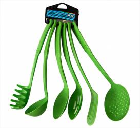 Set de ustensile bucatarie cu manere 6 piese 
