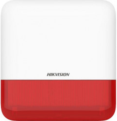 Sirena wireless AX PRO de exterior cu flash led Rosu 868Mhz - HIKVISION - DS-PS1-E-WE-R 