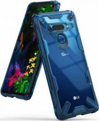 Husa LG G8 ThinQ Ringke FUSION X Transparent Albastru 