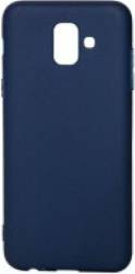 Skin Samsung Galaxy A6 2018 Lemontti Silicon Silky Albastru Inchis
