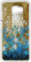 Skin Samsung Galaxy J4 Plus Lemontti Liquid Sand Blue Flowers 