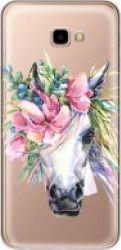 Skin Samsung Galaxy J4 Plus Lemontti Silicon Art Watercolor Unicorn 