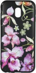 Husa Samsung Galaxy J5 2017 Just Must Silicon Printed Embroidery Pink Flowers 