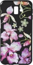 Husa Samsung Galaxy J6 Plus Just Must Silicon Printed Embroidery Pink Flowers 