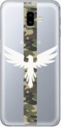 Skin Samsung Galaxy J6 Plus Lemontti Silicon Art Army Eagle 