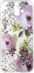 Skin Samsung Galaxy J6 Plus Lemontti Silicon Art Flowers 