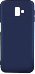 Skin Samsung Galaxy J6 Plus Lemontti Silicon Silky Albastru Inchis 