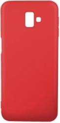 Skin Samsung Galaxy J6 Plus Lemontti Silicon Silky Rosu 