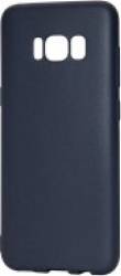 Skin Samsung Galaxy S8 Plus G955 Lemontti Silicon Silky Albastru Inchis 