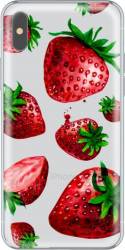 Skin Silicom Lemontti iPhone X Strawberries 