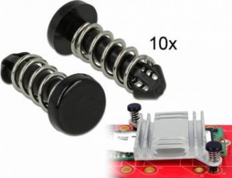 Snap Rivet suruburi Delock pentru radiator PCB set 10buc Negre 