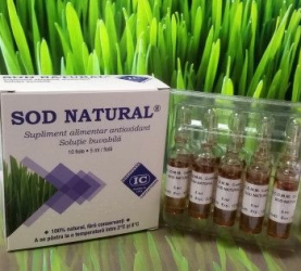Sod natural Institutul Cantacuzino extract orz verde unic in lume cutie 10 fiole 