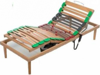 Somiera Electrica Medicala RES120x190h35 1 motor din lemn fag stratificat 